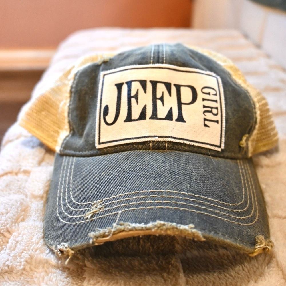 Jeep Girl Distressed Hat